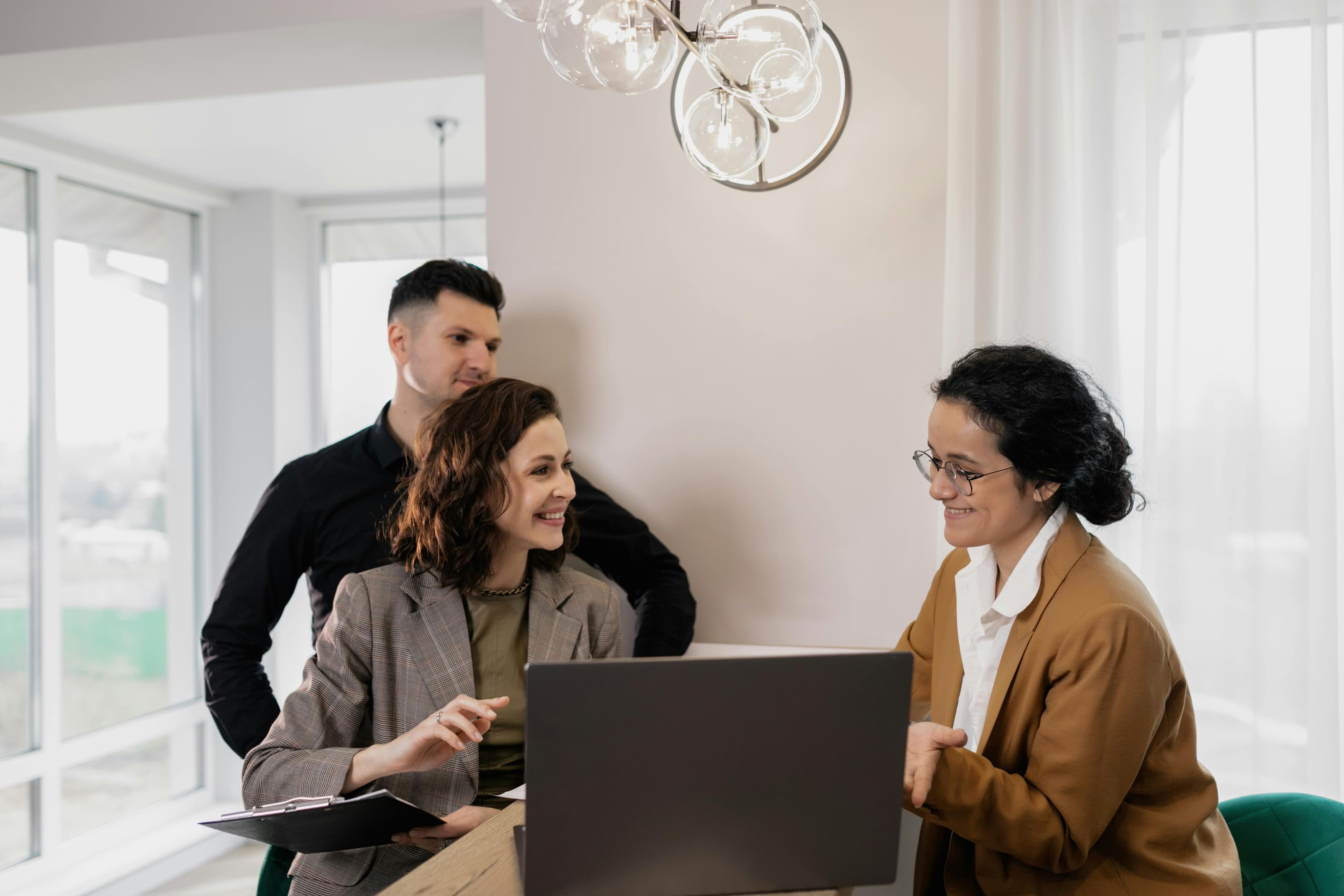 A team providing consulting services to a client.
